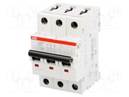 Circuit breaker; 400VAC; Inom: 25A; Poles: 3; Charact: B; 10kA; IP20 ABB