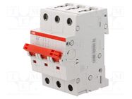 Switch-disconnector; Poles: 3; for DIN rail mounting; 63A; 400VAC 