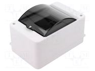 Enclosure: for modular components; IP30; wall mount; white; ABS PAWBOL