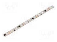 Programmable LED tape; RGB; 5050; 12V; LED/m: 60; 10mm; IP65; 140° WORLDSEMI