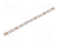 Programmable LED tape; RGB; 5050; LED/m: 30; 10mm; IP65; 140°; 9W/m WORLDSEMI