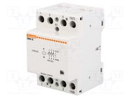 Contactor: 4-pole installation; 40A; 24VAC,24VDC; NO x4 LOVATO ELECTRIC