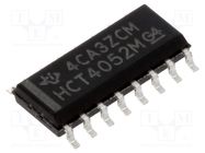 IC: digital; demultiplexer,multiplexer; Ch: 2; SMD; SO16; HCT TEXAS INSTRUMENTS