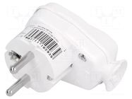 Connector: AC supply; male; plug; 2P+PE; 250VAC; 16A; white; PIN: 3 PCE