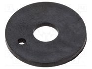 Bearing: thrust washer; Øout: 20mm; Øint: 6mm; iglidur® X; black IGUS