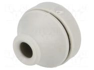 Grommet; Ømount.hole: 19mm; elastomer thermoplastic TPE; grey TRELLEBORG