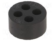 Insert for gland; 4mm; M20; IP68; NBR caoutchouc; Holes no: 4 HELUKABEL