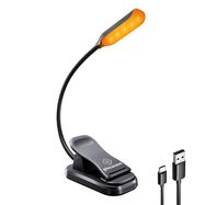 Wireless lamp Glocusent clip-on book light, USB-C (Black), Glocusent