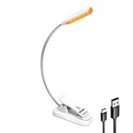 Wireless lamp Glocusent clip-on book light, USB-C (White), Glocusent