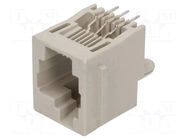 Connector: RJ25; socket; PIN: 6; with panel stop blockade; 6p6c TE Connectivity