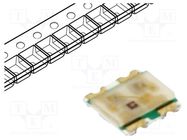 LED; SMD; 0606; RGB; 1.6x1.5x0.35mm; 145°; 20mA; Lens: diffused BROADCOM (AVAGO)