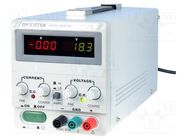 Power supply: laboratory; switching,single-channel; 0÷24VDC 