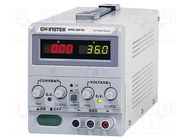 Power supply: laboratory; switching,single-channel; 0÷36VDC 