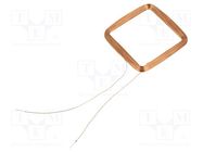 Antenna; RFID; 125kHz; Body dim: 33x33x1.5mm; 406uH SR PASSIVES