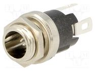 Connector: DC supply; socket; male; 5.5/2.1mm; 5.5mm; 2.1mm; 5A 