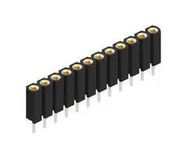 PCB RCPT, 12POS, 1ROW, 2.54MM, THT