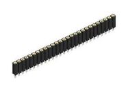PCB RCPT, 27POS, 1ROW, 2.54MM, PRESS FIT