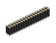 PCB RCPT, 34POS, 2ROW, 2.54MM, PRESS FIT