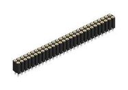 PCB RCPT, 56POS, 2ROW, 2.54MM, PRESS FIT