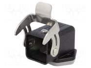 Enclosure for connectors: HDC; size 3A; Han® M; IP44,IP65,IP67 HARTING