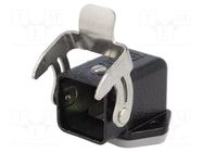 Enclosure for connectors: HDC; size 3A; Han® M; IP44,IP65,IP67 HARTING