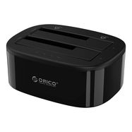 Orico docking station for 2.5" / 3.5" HDD / SSD, 5Gbps, USB-C to USB-C/A with cloning function (black), Orico