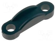 Screw mounted clamp; polyamide; black; UL94V-2; Ømount.hole: 3mm ESSENTRA