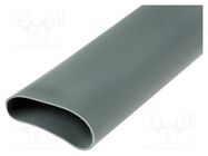 Insulating tube; silicone; light grey; -30÷200°C; Øint: 18mm; L: 1m 