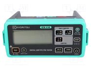 Meter: short circuit loop impedance; LCD; 3,5 digit (1999); IP54 KYORITSU