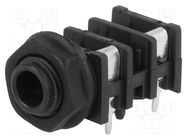 Connector: Jack 6,3mm; socket; female; mono,with earthing; ways: 2 CLIFF