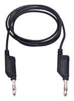 STACK 4MM BANANA PLUG-PLUG, BLK, 610MM