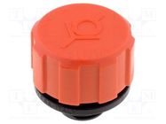 Valve breather cap; Thread: G 3/8"; Overall len: 29.5mm; 10mbar ELESA+GANTER