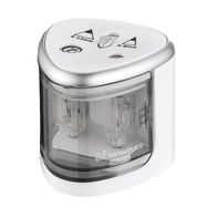 Double Hole Pencil Sharpener Tenwin 8004-1 Battery (silver), Tenwin