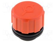 Valve breather cap; Thread: M18; Overall len: 29.5mm; 100mbar ELESA+GANTER