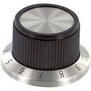 STRAIGHT KNURLED SKIRT KNOB, 6.35MM