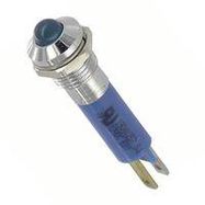 PANEL MOUNT INDICATOR, LED, 8MM, BLUE, 12V