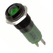 PANEL MOUNT INDICATOR, LED, 14MM, GREEN, 24V