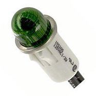 LAMP, INDICATOR, NEON, GREEN, 125V