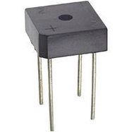 BRIDGE RECTIFIER, SINGLE PHASE, 8A, 600V THOUGH HOLE