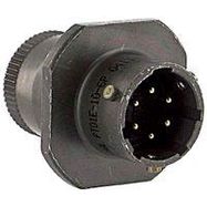 CIRCULAR CONNECTOR RCPT, SIZE 10, 6POS, CABLE