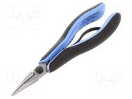 Pliers; half-rounded nose,elongated; ESD; B: 32mm; C: 9mm; D: 6mm LINDSTRÖM