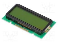 Display: LCD; alphanumeric; STN Positive; 12x2; yellow-green; LED RAYSTAR OPTRONICS