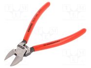 Pliers; polished head,PVC coated handles,return spring; 160mm 