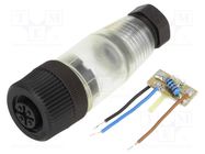 Connector: M12; plug; PIN: 4; female; A code-DeviceNet / CANopen IFM ELECTRONIC