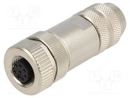 Connector: M12; plug; PIN: 8; female; A code-DeviceNet / CANopen LAPP