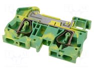 Splice terminal: rail; ST; 800V; spring clamp; yellow-green; 52A PHOENIX CONTACT