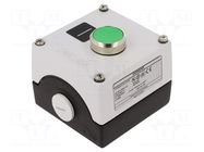 Control cassette; 3SU1.5; No.of butt: 1; flat; IP67; metal; NO SIEMENS