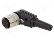 Connector: M16; plug; female; PIN: 6; 5A; 250V; soldering; for cable LUMBERG