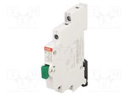 Module: pushbutton switch; 250VAC; 16A; for DIN rail mounting ABB