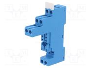 Socket; PIN: 8; 8A; 250VAC; for DIN rail mounting; screw terminals FINDER